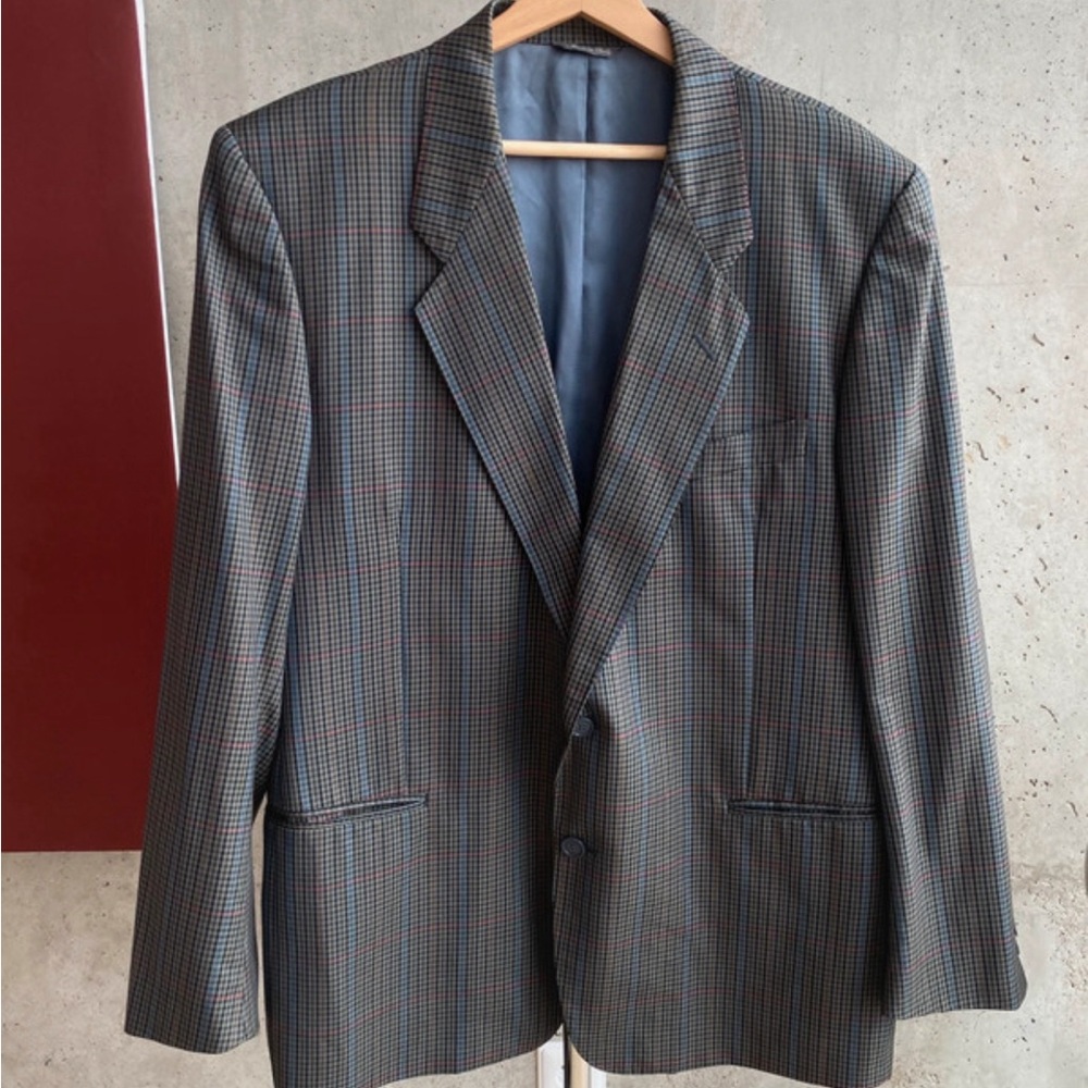 Yves Saint Laurent Multicolor Checkered Blazer